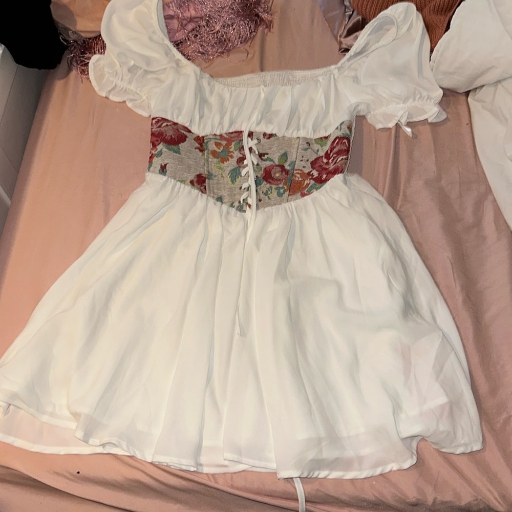 White short dress
